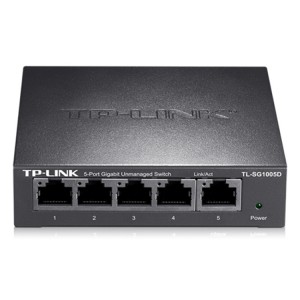 TP-LINK交换机TL-SG1005D 5口千兆交换机 灰色
