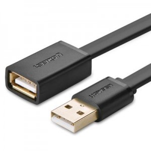 绿联 US103-3米 USB2.0延长线黑色镀金10317