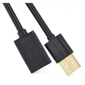 绿联 10313-USB延长线公对母0.5米- 黑色 USB2.0 1 口 集线器