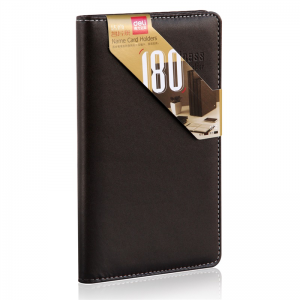 得力 5792  硬皮名片册(180片)