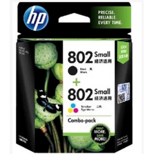 HP 802墨盒套装/黑+彩（单位:套）