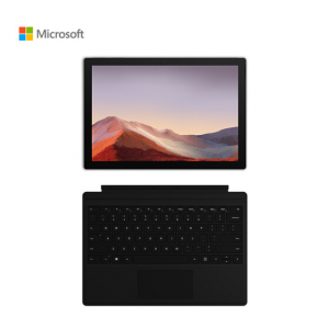 微软 Surface Pro 7 亮铂金+黑色键盘 二合一平板笔记本电脑 | 12.3英寸