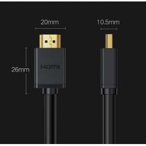 绿联（UGREEN） HDMI线 黑色 4K数字高清线 5米 显示器投影仪数据线 10109（销售单位：根）