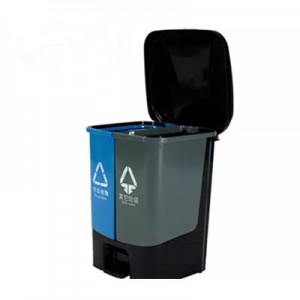 国产 MT-40L 450*240*460MM 双色双桶分类垃圾桶 40L