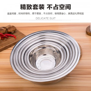 国产 无磁加厚 19CM 不锈钢碗 不锈钢汤碗（销售单位：个）
