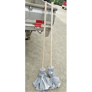 国产 大头 木头柄布条拖把