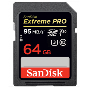 闪迪（SanDisk）64G 95MB/s SD内存卡/ 佳能索尼尼康相机存储卡