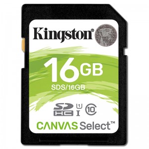 金士顿 SD卡 SDS/16GB 16GB 80MB/s SD Class10 UHS-I防水抗震高速存储卡 绿白