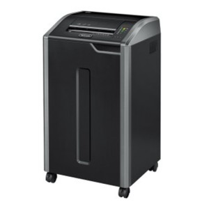 范罗士碎纸机 425ci 可碎28张 碎纸效果3.9*38mm条状 容量121L 黑色