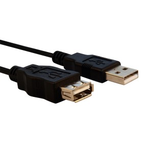 酷比客USB延长线公对母 LCCPUSBAMAF-2M 2M 黑色