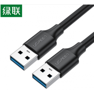 绿联（UGREEN）USB3.0数据线公对公2米双头连接线 黑色单位：根