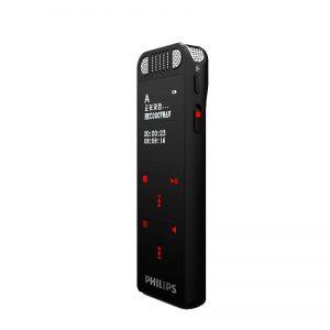 飞利浦 VTR8060 标配16GB 会议 学习记录 WIFI 语音转文本 APP文件 录音笔 黑色(单位：个）
