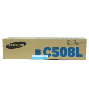 三星(SAMSUNG) CLP-508L 硒鼓 （适用于三星CLP-615/620/670/CLX-6220/6250）打印量约5000页 颜色：CLT-C508L蓝色硒鼓