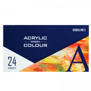 得力 73858-24色 丙烯颜料