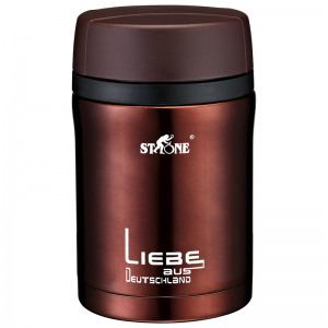 司顿 STY088R 500ml 304不锈钢 便携式保温焖烧罐 枣红色(单位：个）