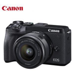 佳能（Canon）EOS M6 Mark II（15-45镜头）微单套机（3250万像素 触控翻转LCD）单位:台
