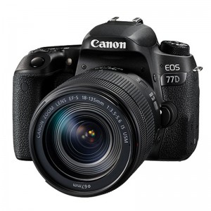 CANON/佳能 EOS77D 黑色 2420 万像素 单反套机 照相机