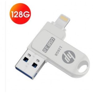 惠普U盘128g  双接口手机两用 高速USB3.0(销售单位：个)