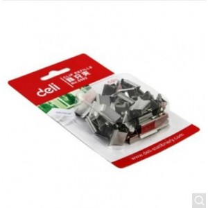 得力 8592推夹器 补充夹补充钉 50枚/卡 16mm（JZ）