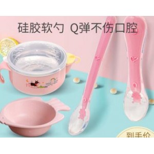 婴儿勺子宝宝硅胶软勺新生儿喂水喂奶神器水果泥儿童辅食工具用品