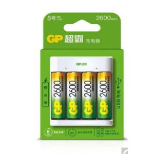 超霸（GP） 充电电池1.2V 5号  4节装 GP260AAHC （单位：组）