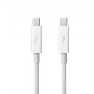 Tialstp 苹果雷电2数据线Thunderbolt2高速传输20G雷雳口雷电硬盘盒连接线 传输线 全新简装 2米白色