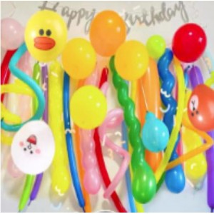 100条混色马卡龙长条气球  单位：包