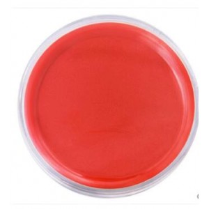 得力 9863红色 得力快干印台 9863 红色圆形橡皮章印泥 财务用品 6.2cm直径