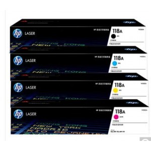 惠普（hp） 原装118A硒鼓W2080A碳粉盒（适用于HP150a/w/179fnw/178nw） W2080-3A 四色硒鼓套装