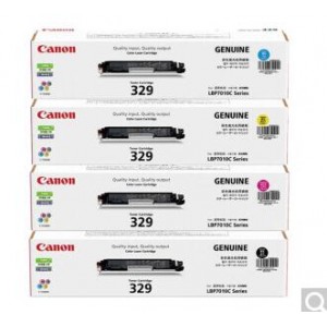 佳能（Canon）CRG-329原装粉盒（适用于LBP7010C/LBP7018C） 佳能329 原装粉盒一套 黑红黄青四色