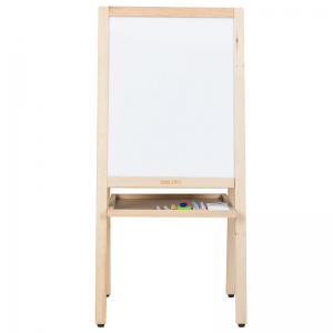得力（deli） 7897 900*420mm 实木A型磁性白板儿童画板画架