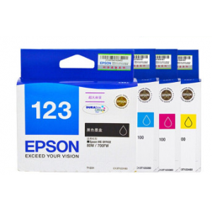 EPSON爱普生T1231/T1232/T1233/T1234/4色墨盒  单位： 套   打印数量：995页    适用机型见商品详情