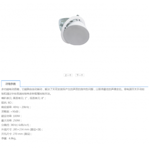 SPDPA，SPA-J100，白色，天花喇叭，全景声