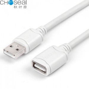 秋叶原（CHOSEAL） 高速USB2.0版打印机线方口 USB2.0版延长数据线 USB延长线 5米