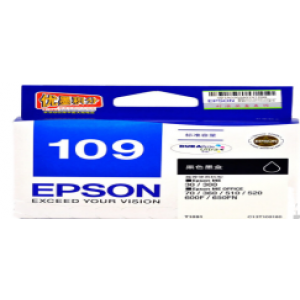 爱普生（EPSON） T109BK 墨盒  打印数量：260页 单位：支 适用机型见商品详情