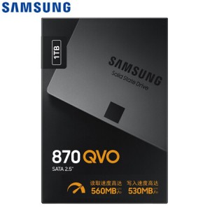 三星（SAMSUNG）1TB SSD固态硬盘 SATA3.0接口 870 QVO（含安装调试）