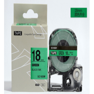 国产 SC18 标签机色带 白，黄,红，蓝底/黑字 18mm 适用机型见商品详情 