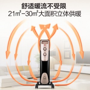 美的（Midea）油汀/取暖器/电暖器/电暖气片暖风机 13片劲暖油汀(NY2513-16JW)