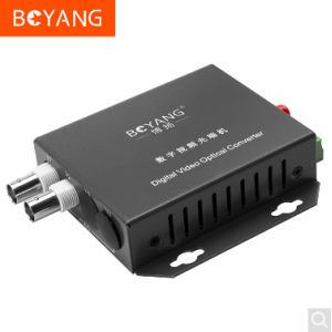 博扬 BY-2V1D 视频光端机2路视频+1路485反向数据 光纤传输FC接口单模单纤 1对（计价单位：对）SZD 