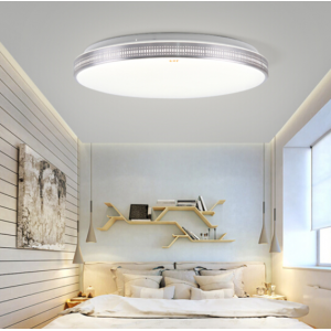 佛山照明 XD350C LED超薄吸顶灯书房卧室灯25W圆形5700K白光银白 SZD