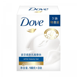 多芬 Dove 香皂 100g/块 3块/组 24组/箱 (柔肤乳霜)(按组订购)