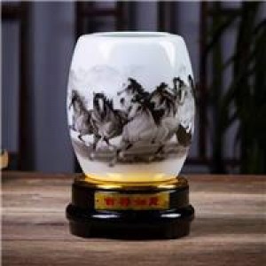 国产 15*12*13cm 定制实木笔筒底座 白色（单位：个）
