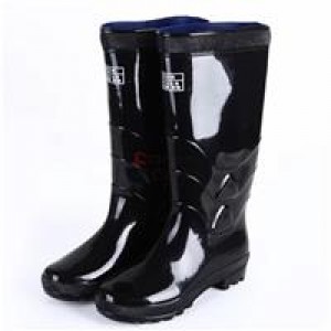 回力 加厚 大码 雨靴 耐酸耐碱中筒雨靴 黑色(单位:双)