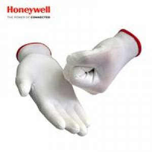 霍尼韦尔 WE211G2CN 聚氨酯PU涂层涤纶工作手套 9码 白色(单位：副）