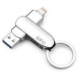 banq 32GB USB3.0苹果U盘 A50高速版 苹果官方MFI认证 iPhone/iPad双接口手机电脑两用U盘 银色 单位：个
