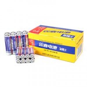 双鹿 碳性5号20粒+7号20粒 AA电池20粒+AAA电池20粒装适用于儿童玩具/剃须刀/钟表/鼠标/键盘电池（单位：卡）